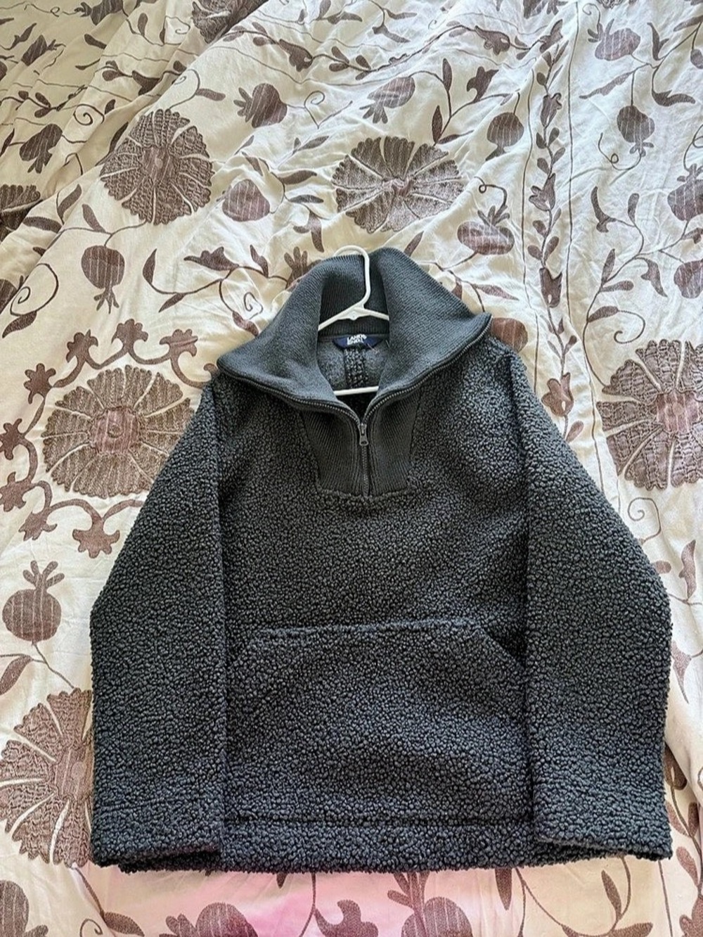Lands' End Women's Half Zip Cozy Sherpa Fleece Pullove